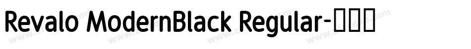 Revalo ModernBlack Regular字体转换